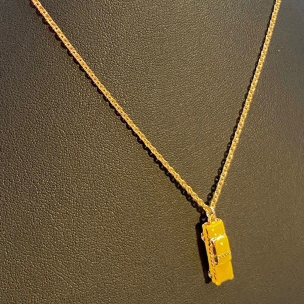Kate Spade yellow cab 🚕 pendant necklace from her NYC collection. - Picture 2 of 7